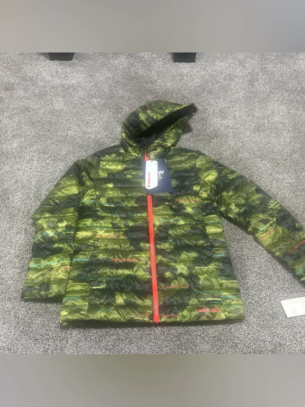 Lands’ End Camo Primaloft Puffer Coat